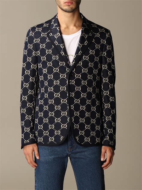 leather jacket men gucci|gucci gg print jacket men's.